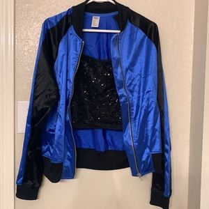 Balera costume jumpsuit with Weissman sequin bra top